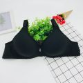 Bras ব্রা Plus size 46 cotton mom bra no rim bra bamboo charcoal middle-aged and elderly thin cotton bra factory direct batch.