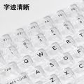 Full Transparent Crystal Keycaps DIY Customized Mechanical Keyboard Universal Keycaps 132 Keys Large Complete Set of Transparent Keycaps. 