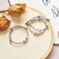 【Hottest Trends】Jingdezhen Ceramic Bracelet Popular Hand-woven Milan Rope Ancient Style Fresh Girl National Style Literary New Chinese Style Girl. 