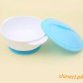 Baby Toddler Sucker Bowl Set with Spoon Training Eating Bowl boy girl Utensil kids Baby Dinnerware Suction Bowl Newborn Baby Food Baby Feeding Bowls With Spoon. 