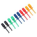 10/20/50Pcs color random Measurement Grabbers Connector Mini Test Probe Hook Clip Multimeter Lead Wire Electronic Testing. 