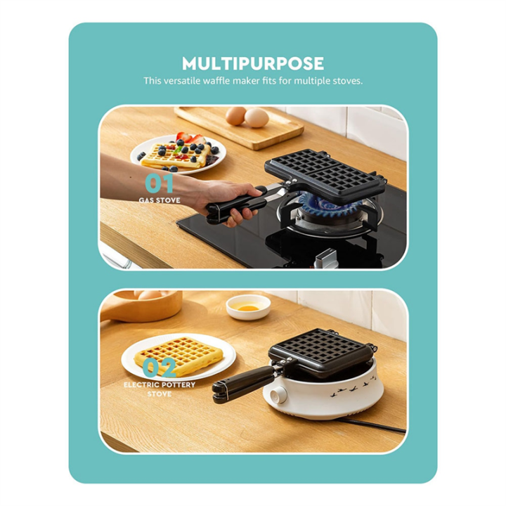 1%20Piece%20Stove%20Top%20Waffle%20Iron%20Plates%20Deep%20Fill%20Non-Stick%20Aluminum%20Alloy%20Traditional%20Belgian%20Waffle%20Maker%20For%20Easy%20Clean%20A%20-%20Image%203