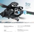 Drone 4K HD 3 Camera ESC Obstacle Avoidance Brushless Motor Foldable Drone - Black with Laser Sensor p. 