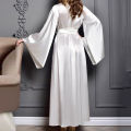 Long Silk Satin Kimono Robes Nightgown. 