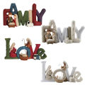 ChristDecoration Elegant Profile Nativity Set Nativity Ornament Delightful Beautiful English Letter Decoration. 