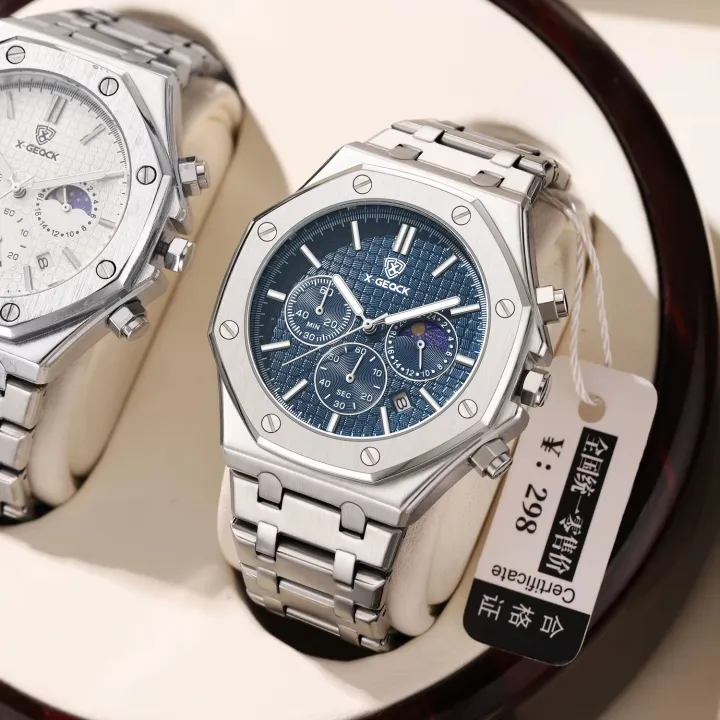 BINBOND%20New%20Waterproof%20Quartz%20Men's%20Radium%20Hand%20Watch%20with%20Luxury%20Stainless%20Steel%20Strap%20of%20Butterfly%20Clasp%20-%20Image%203