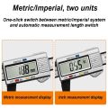 ZK 30 150mm 6 Inch LCD Digital Electronic Carbon Fiber Vernier Caliper Gauge Micrometer Measuring Tool Digital Tools Calipers-B. 