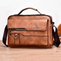 Weixier Men Shoulder Bag for 9.7 Ipad Men PU Leather Flaps Men's Crossbody Bag Business Flap Male Solid Messenger Bag Travel Bag. 