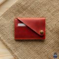 Avro Money And Card Holder Unstitched Chocolate Colour Wallet For Men Made By 100% Cow Leather. 