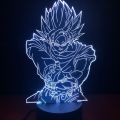 Dragon Ball Z Anime Figures Goku Vegeta Gohan Broly 3D Lamp PVC Action Figures Toys for Children Trunks Buu Super Saiyan Gifts MuXiaRe. 