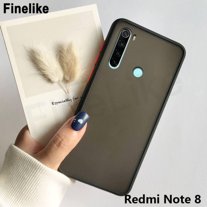 Xiaomi Redmi Note 8 / Redmi Note 8 2021 - Matte Protective Smoke Case Matte Bumper Cover phone case Back cover Phone Cover