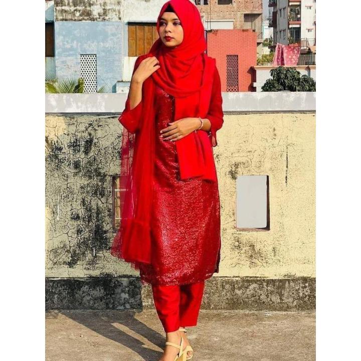 Sequence Unstitch 4 Pieces Dress For Women - Dress For Girls