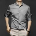 New Stylist Silk Long Sleeve SilemFit Shirt For Men-(Shaton Fabrics ).