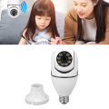 WiFi Light Bulb Security Camera, Light Socket Camera Motion Detection Remote Viewing 1080P Color Night Vision for Home. 