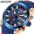 MEGIR brand fashion business sports waterproof automatic date quartz men's watch. 