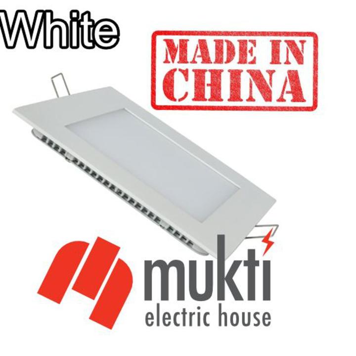 Imported China 12 Watt Square Flat Panel White Conceal Down led light Recessed False Ceiling 12W
