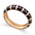HAHA TOTO New Arrived Women's Gold Plated Enameled Colorful Round Cuff Bracelet Statement Bangle Fashion Jewelry Drop-Shipping. 