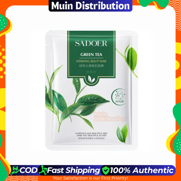 〽️ SADOER Green Tea Hydrating Facial Sheet Mask