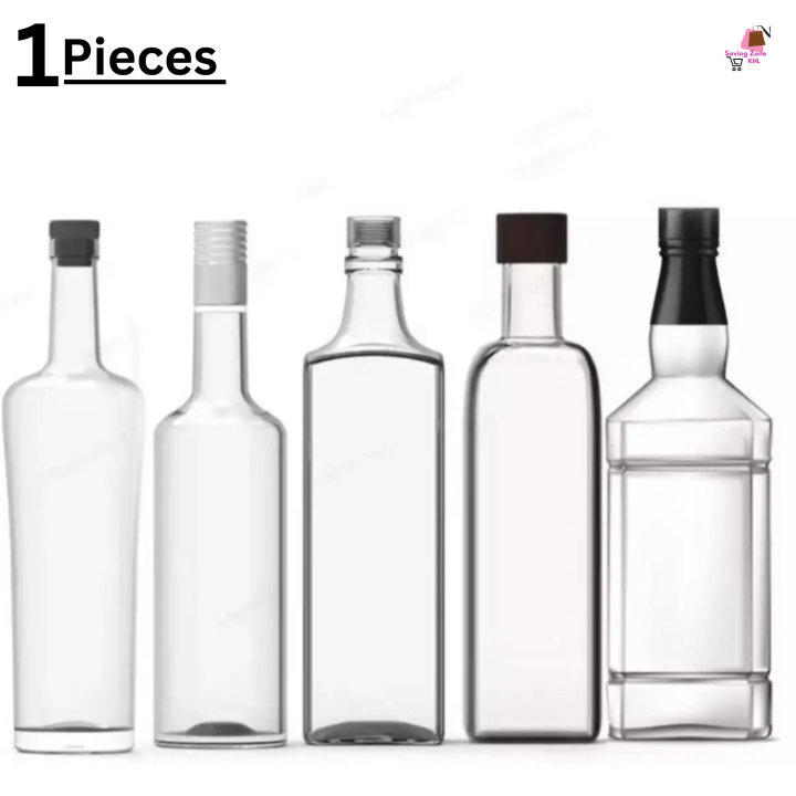 1000 ml Premium Glass Milk Bottle / Water Bottle | Glass Bottle for Water | Glass Bottle Jar | 1 Pcs High Quality Glass Bottle for Milk & Water Storage