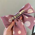 1 Pc Trendy Big Polka Dot/ Large Ball Printed 2 Layer Hair Band For Girls Simple Stylish - Bowknots Hair Clip for Women New Collection Hairpin Hair Accessories For Summer Style Women - Hair Band.