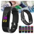 D115 plus bluetooth bracelet Fitness smart watch-black for android and ios. 