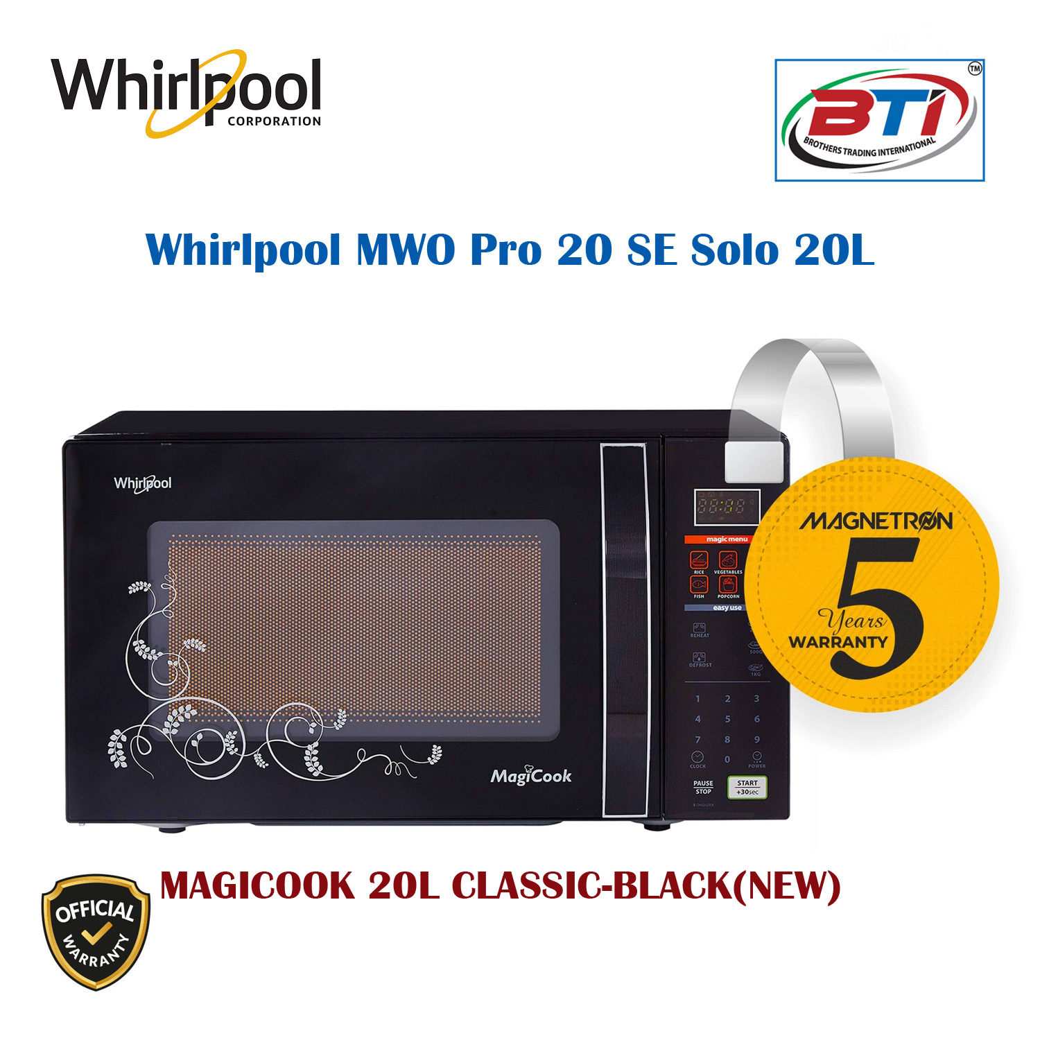 Whirlpool MAGICOOK 20L CLASSIC-BLACK (NEW)