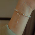 Pearl stylish Fortune Bracelet with Adjustable Bracelet. 
