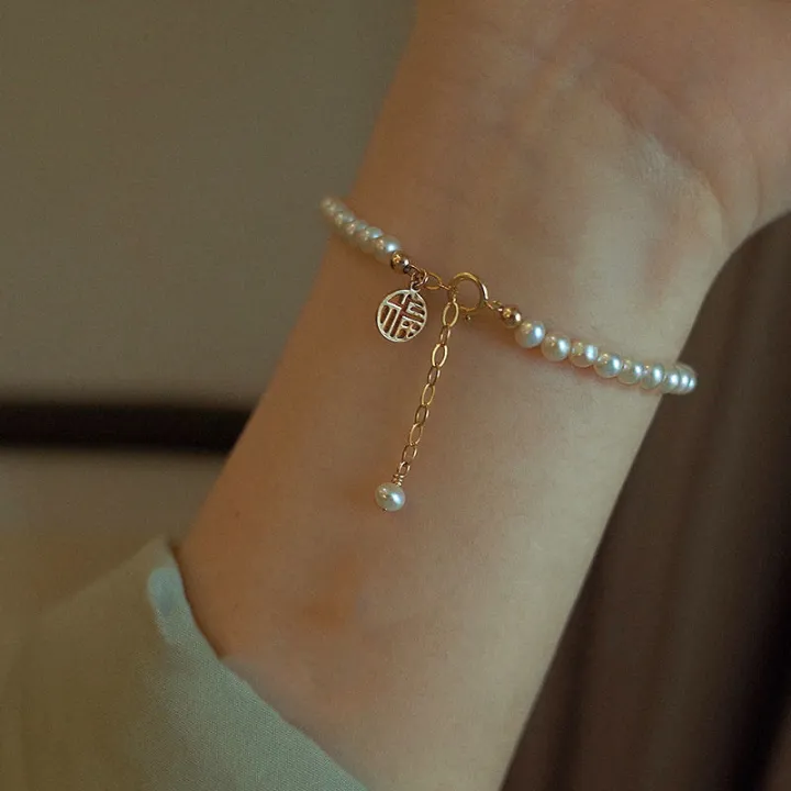 Pearl%20stylish%20Fortune%20Bracelet%20with%20Adjustable%20Bracelet%20-%20Image%204