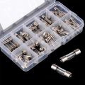10 Ps Cartridge Fuses, Fast-Blow Glass Fuses, Assorted Kit 5x20mm 250V 0.5A 1A 2A 3A 5A 8A 10A 15A 20A. 