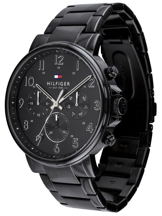 TOMMY%20HILFIGER%201710383%20Black%20Stainless%20Steel%20Chronograph%20Watch%20For%20Men%20-%20Black%20-%20Image%207