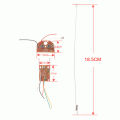 4CH RC Remote Control 27MHz Circuit PCB Transmitter Receiver Board Antenna.