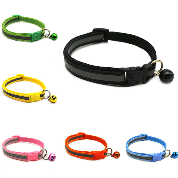 Nylon Reflective Personalized Dog Collars Custom Pet Puppy Cat