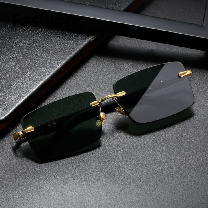 Fashions%20High%20Definition%20Sunglasses%20for%20Men%20Ladies%20Blue%20Light%20Blocking%20Eye%20Protection%20Eyewear%20Rimless%20Square%20Frame%20Eyeglasses%20Goggle%20-%20Image%202