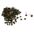 100 Sets 6mm Iron Earring Posts and Backs DIY Earrings Findings.