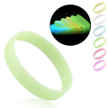 Glow in The Dark 02 Pcs Luminous Silicone Bracelet  Party Neon Light Wristband  Gift. 