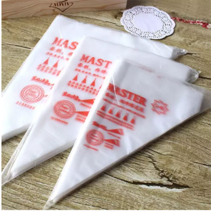 20 Pieces Plastic Piping Bags Cake Cream Decorating