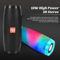LED TG157 Portable Bluetooth Speaker Wireless Subwoofer Dual Bass Column Boombox BT AUX TF Music Play For Outdoor Camping. 