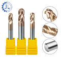 HRC58 4 Flutes Ball Nose End Mill Carbide CNC Milling Cutter Router Bit for Wood Woodworking.