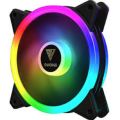 120mm CPU Case Cooler Fan Dual Side Ring RGB Rainbow LED Fan. 