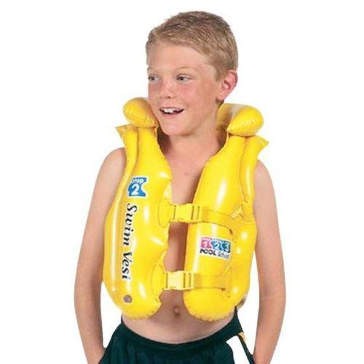 Silicone Inflatable Life Jacket - Yellow