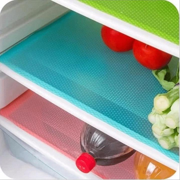 3 Pcs Easy Clean Kitchen Cabinet Pad Refrigerator Anti Slip Fridge Liner Mat