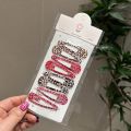 8pcs/set Leopard Print Hair Clips for Women Girls Vintage Geometric Star BB Clips Bangs Hairpins Barrettes Hair Accessories Set. 