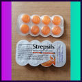 Strepsils  Blister Orange Quick Relief from Sore Throat | Fights Bacterial Infection | For Cough & Cold - 8 Pcs Lozenges Tablet. 