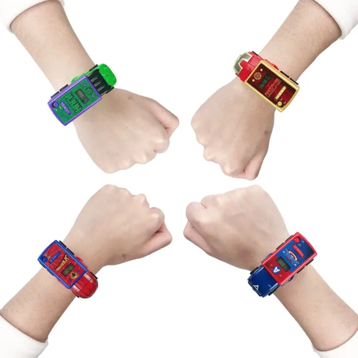 Marvel%20Spiderman%20Children%20Watches%20Boys%20Captain%20Iron%20Man%20Electronic%20Digital%20Clock%20Student%203D%20Projection%20Kids%20Watch%20with%20Car%20Toy%20-%20Image%206