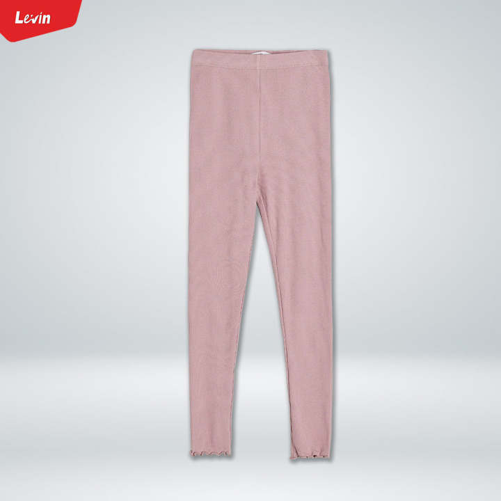 Girls%20Cotton%20Ribbed%20Lettuce%20Cuff%20Full-Length%20Leggings%20From%20Levin%20-%20Image%205