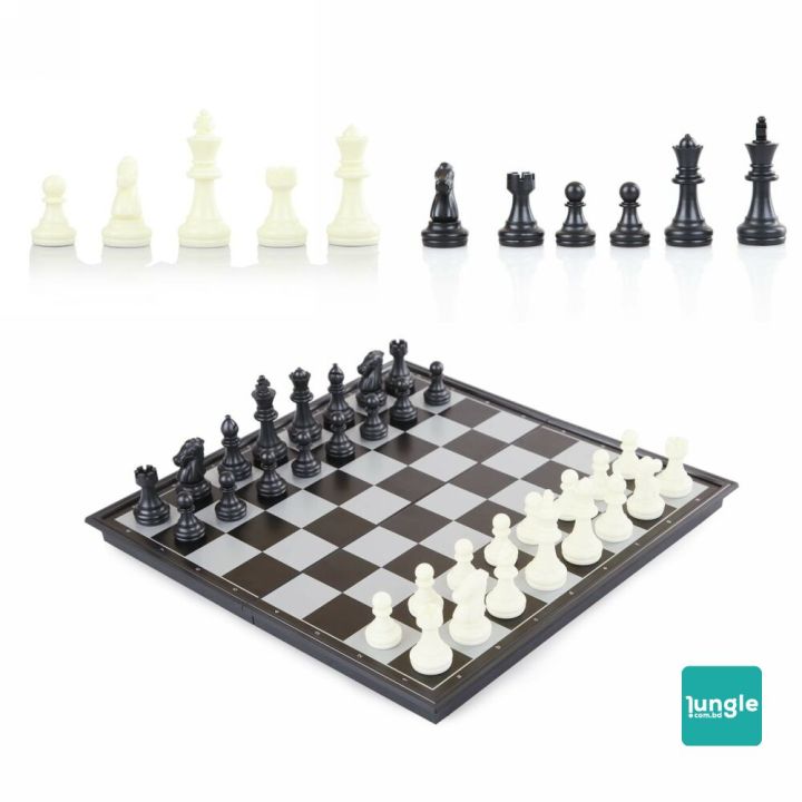 Magnetic Chess Board - 14 Inch / 37 cm - Big Size - Folding Portable Chess - Travel Game