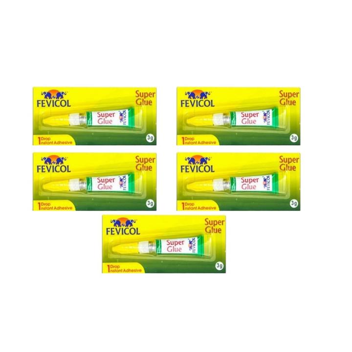 Fevicol Super Glue Vertical Pack 3 gm ( 5 Piece )