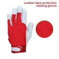 Safety Gloves for Argon Arc Welding Automobile Assembly Professional Sheepskin Leather Labor Protection Welding Working Gloves. 