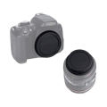 1 Pair Rear Lens Cap Cover Camera Front Body Cap for Nikon Sony Canon EOS M Lumix Pantex Fuji DSLR Cameras Lens Protector Cover. 