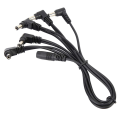 Guitar Pedal Power Supply Adapter 9V DC Tip Negative 5 Way Daisy Chain Cables for Guitar Effect Pedal Durable Easy to Use. 